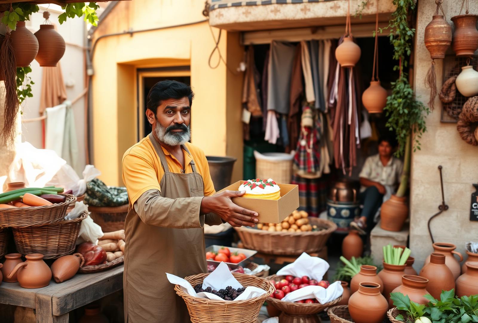 Local sellers at a neighbourhood market in Kerala